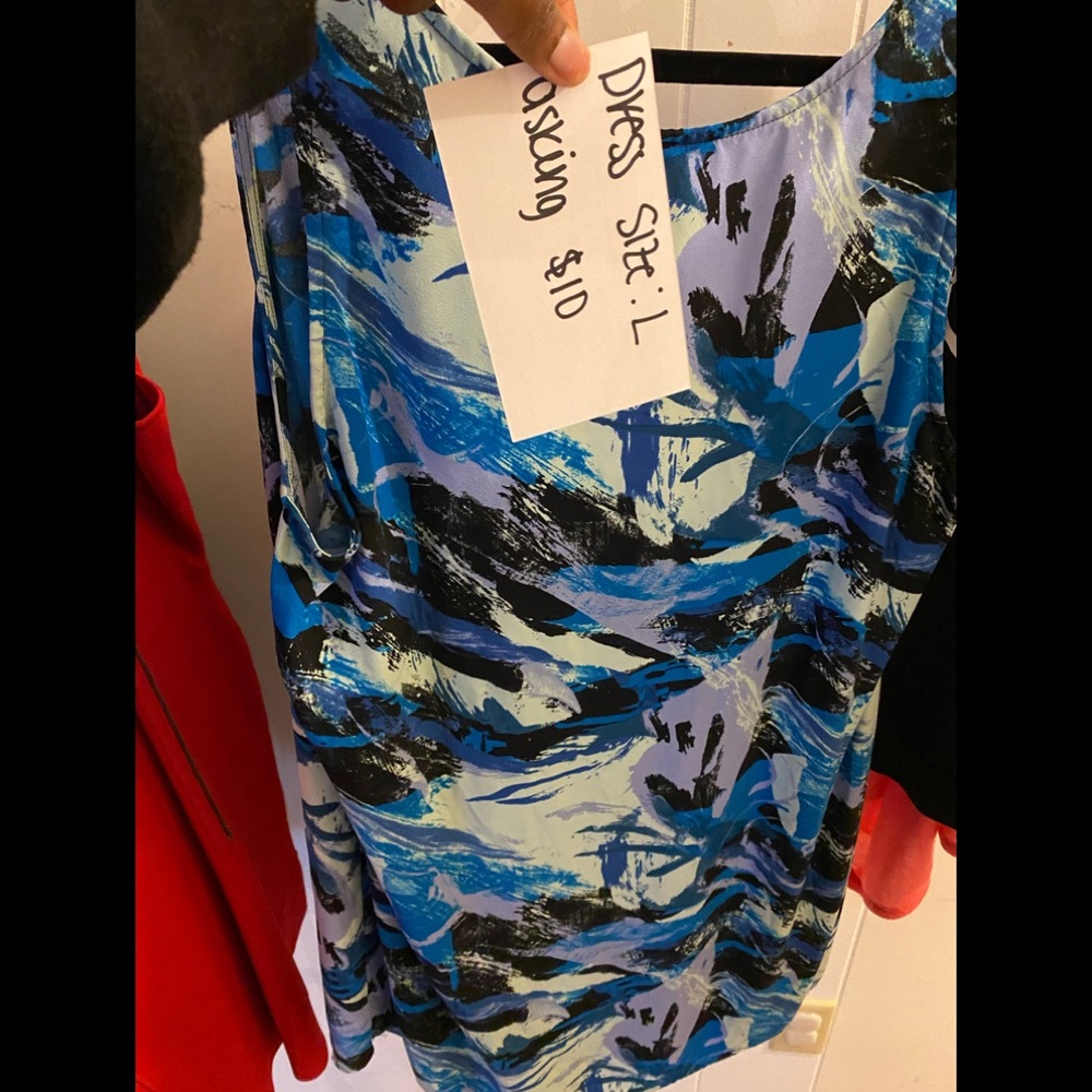Blue pattern LEiTH dress